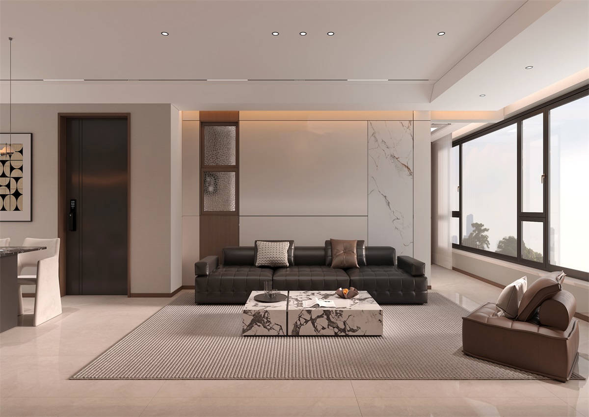 玉庭華府131㎡ | 現(xiàn)代意式+美拉德色系，濃郁棕調(diào)的電影氛圍直接封神！