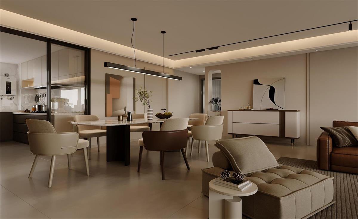 中海華樾 | 現(xiàn)在裝修都內(nèi)卷成這樣了？！從玄關(guān)就開始美哭的143㎡現(xiàn)代風(fēng)