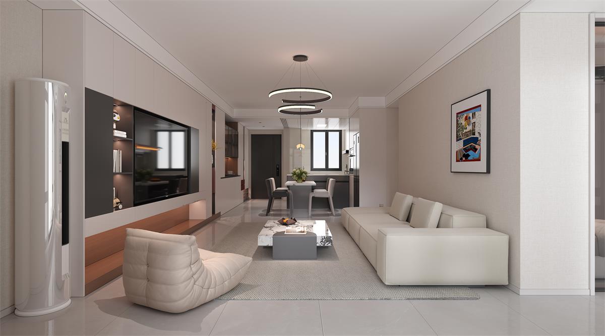 星耀閱海 |123㎡小三居極限改造！整墻收納柜+開放式餐廚，空間翻倍還顯大！