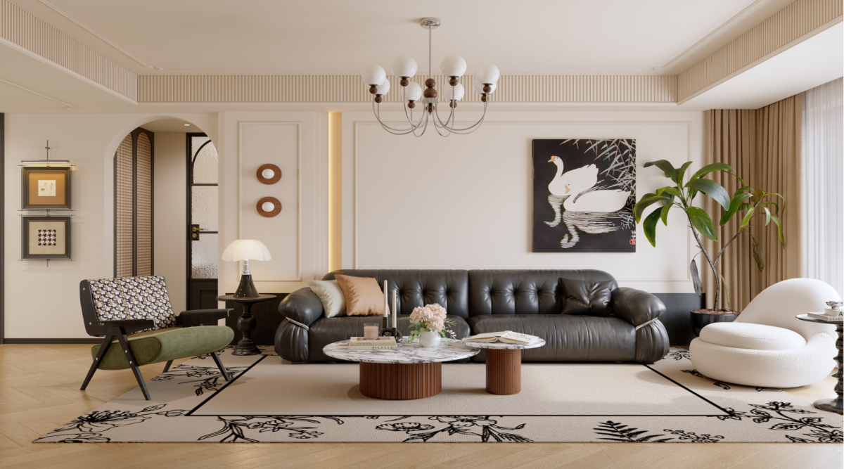 寶湖天脊162㎡ | 真愛慘了這絕美腔調(diào)的法式中古風(fēng)！回家都像在度假~