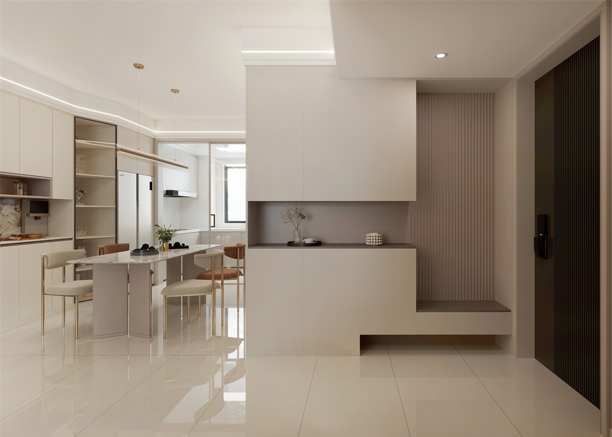 中海河山郡 | 聽(tīng)勸！裝修少看點(diǎn)網(wǎng)紅設(shè)計(jì)，119㎡簡(jiǎn)約風(fēng)小家溫馨又耐看！