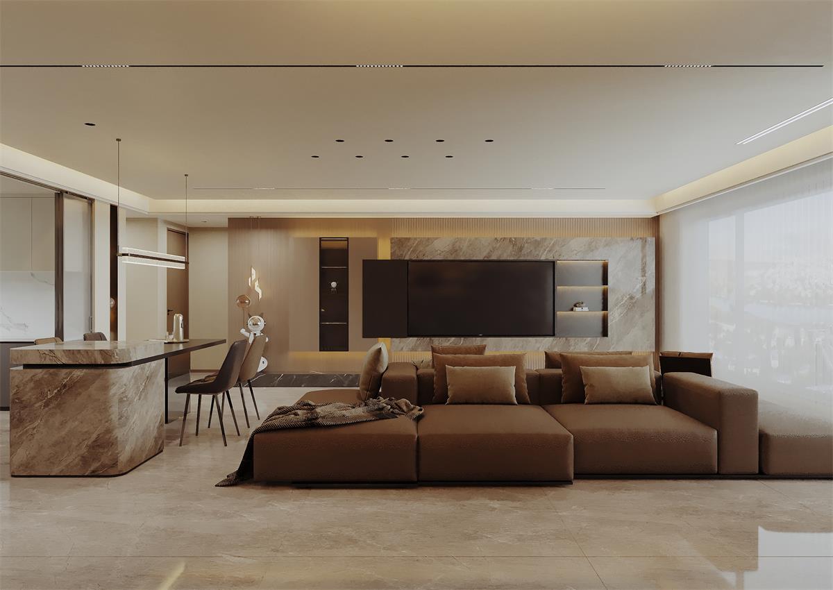 中恒央御143㎡ | 朋友說：品味不錯哦！你家意式輕奢風(fēng)顯貴又好看