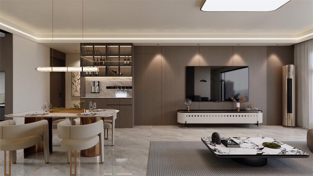 中海觀園132㎡ | 拯救審美疲勞！暖棕意式風(fēng)的家，溫暖又松弛