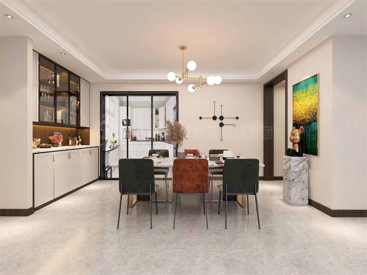 中海鉑悅公館133平米現代簡約裝修效果圖